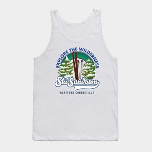 Ski Sundown Hartford Connecticut ski poster Tank Top